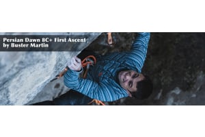 Persian Dawn 8C+ First Ascent by Buster Martin