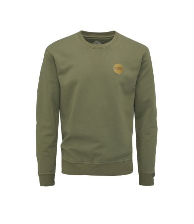 Crew Neck Sweat	Indigo Marl - Front